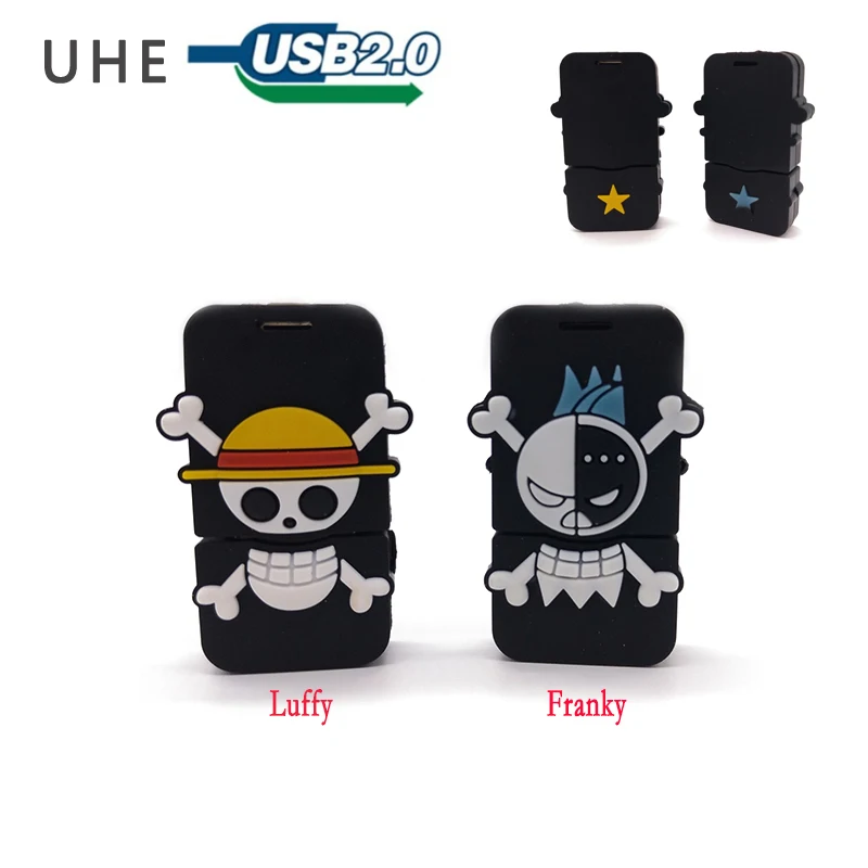 Мультипликационный пират один кусок флеш накопитель usb флэш 4 ГБ 8 16 32 64 Гб карта