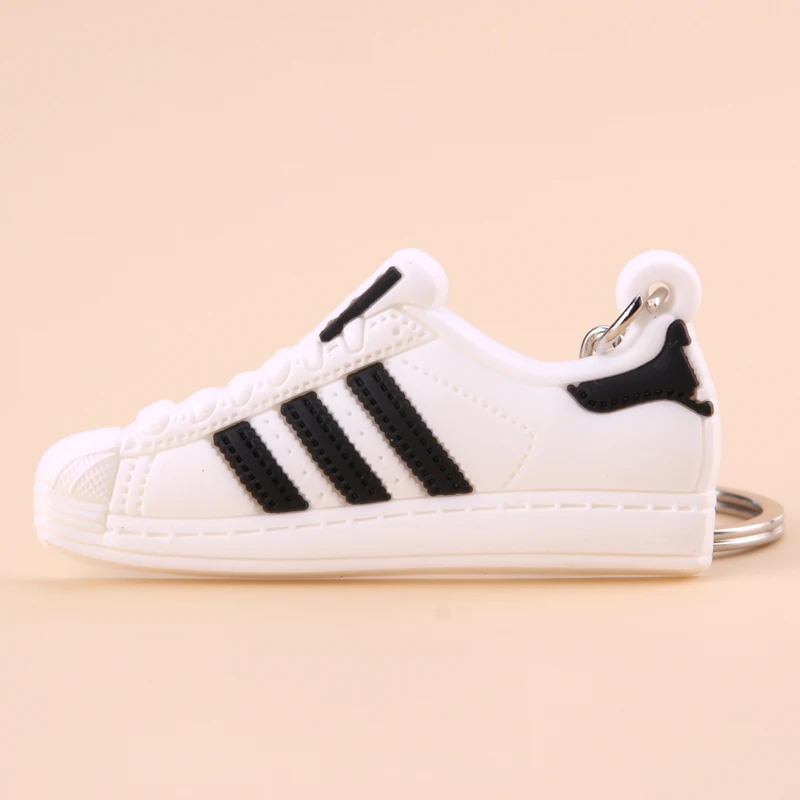 Photo Color2 Силиконовый мини брелок для ключей Jordan Shoe Superstars, брелок для женщин, мужчин и детей, подарок, баскетбольные кроссовки Porte Clef - Цвет: Photo Color2