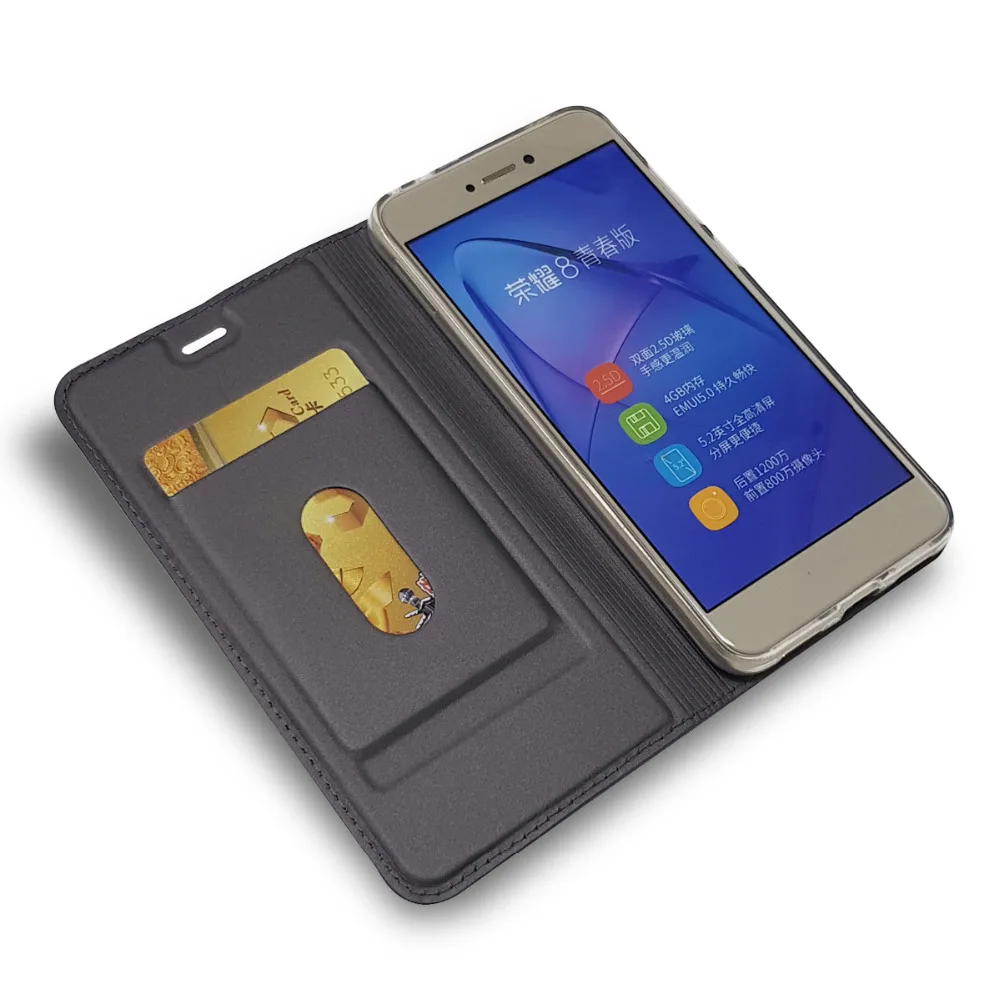 Чехол для Huawei P8 Lite 2017 роскошный кожаный магнитный флип-чехол Coque Funda Etui Capa