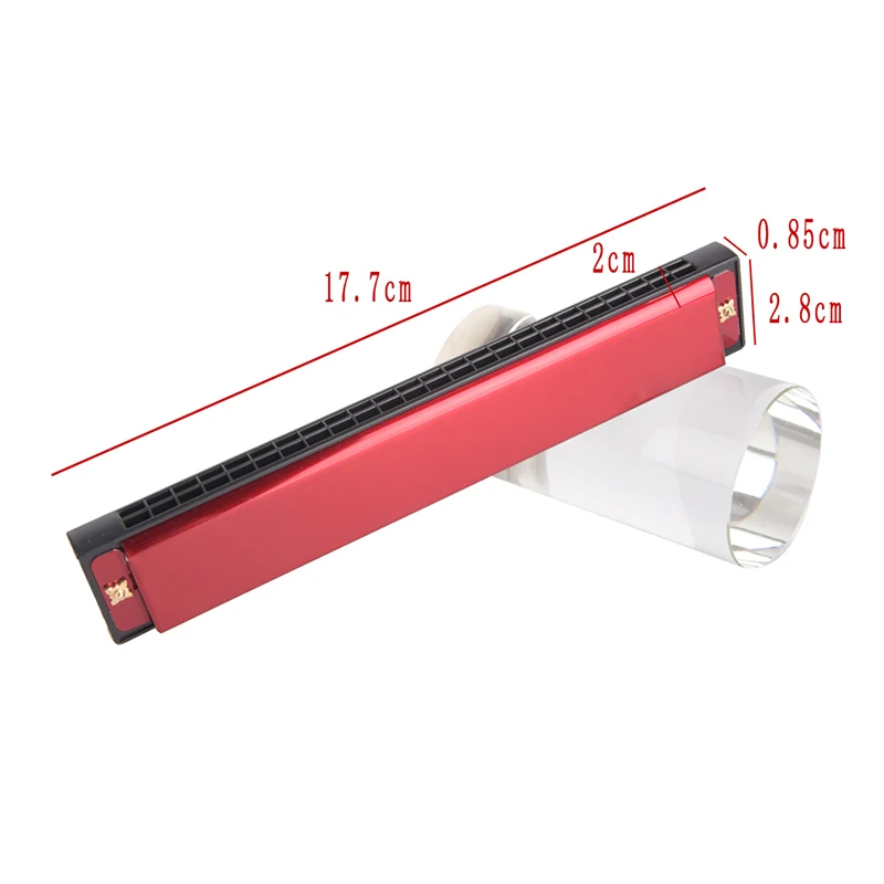 Harmonica Metal 24 Holes With 48 Tones Tremolo C Key Octave-tuned Mouth Organ with Case For Beginner | Спорт и развлечения