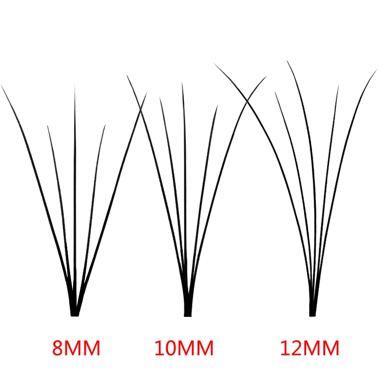 60pcs/Set 8/10/12 mm Individual Lashe Black Natural Fake False Eyelash Long Cluster Extension Makeup lash eyelashes | Красота и