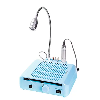 Blue 220V EU Plug Ibelive 60 Вт сборщик пыли для ногтей Вентилятор всасывающая машина очиститель ногтей для маникюра пылесборник для ногтей оборудование для маникюра - Цвет: Blue 220V EU Plug