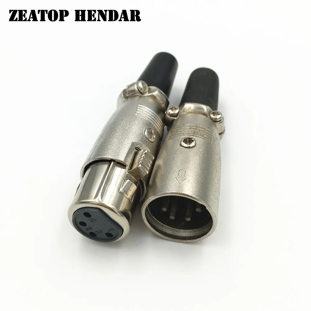 8 шт. штекерный и гнездовой разъем XLR 3 4 5 Pin для микрофона аудиокабель проводной