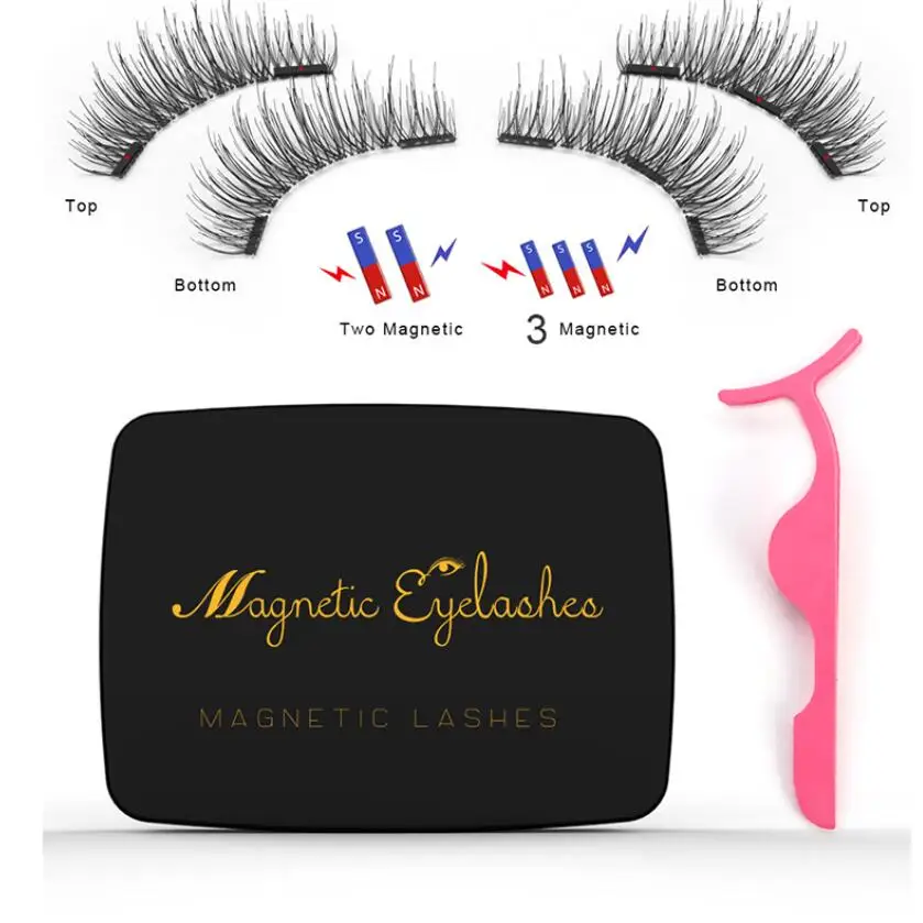 Shozy 2 пары многоразовые натуральные накладные ресницы с подарочной коробкой