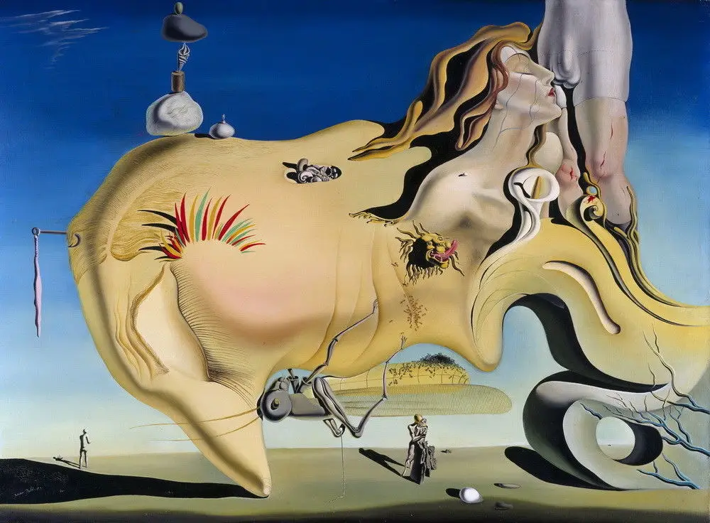 Salvador Dali большой мастурбатор художественная цифровая печать Настенный декор