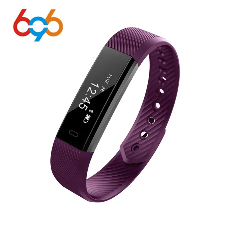 Смарт-фитнес браслет ID115 спортивные часы Шагомер трекер Smart Band будильник вибрации