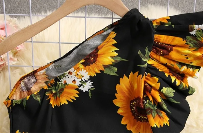 ALPHALMODA, весна, женские стильные вечерние платья, на одно плечо, с оборками, с цветочным рисунком, очаровательные, тянущиеся, Vestidos, облегающее, мини, летнее платье