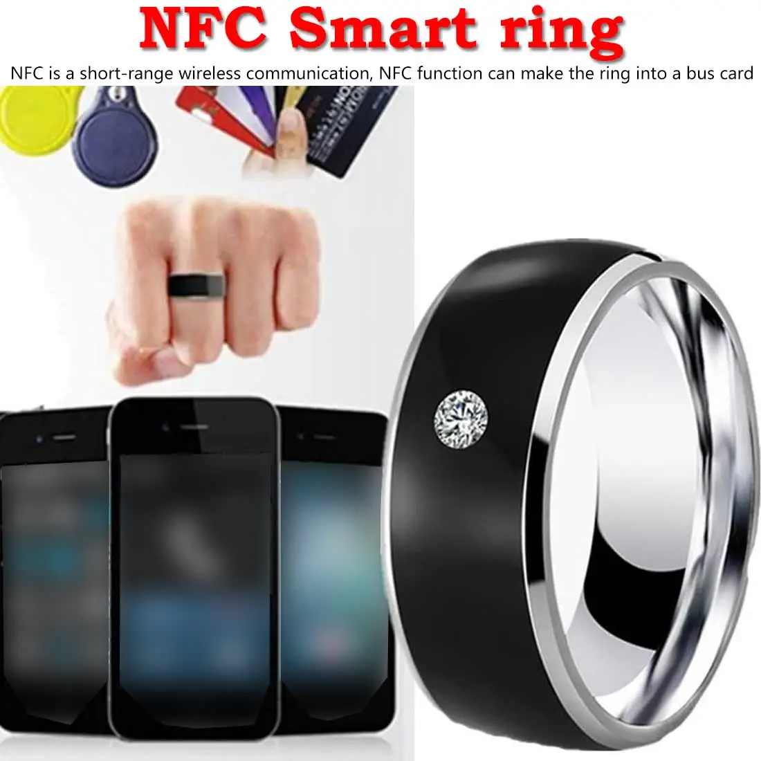 R3F кольцо носить Волшебный палец NFC Кольцо IC ID карта для Android Windows NFC мобильный телефон водонепроницаемое кольцо