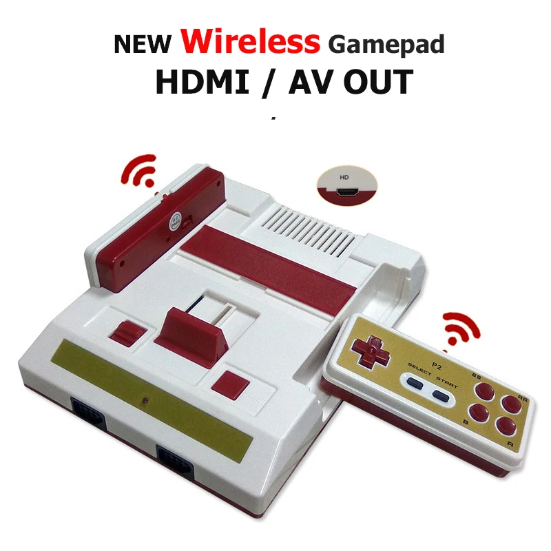Беспроводной геймпад управление HDMI Out Ретро Классический Ручной семейный ТВ