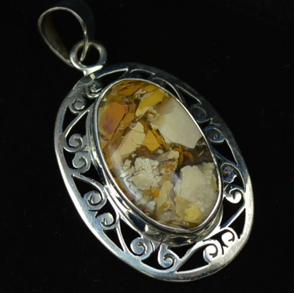 Ручная смесь Moonkaite кулон 100% Серебро 925 пробы, 42,4 мм, AP6143