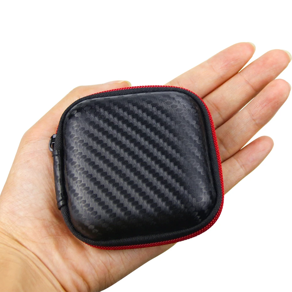 Mini Earphone Bag Headphone Box Portable Shockproof Accessories Earbuds for Memory Card USB Cable | Электроника