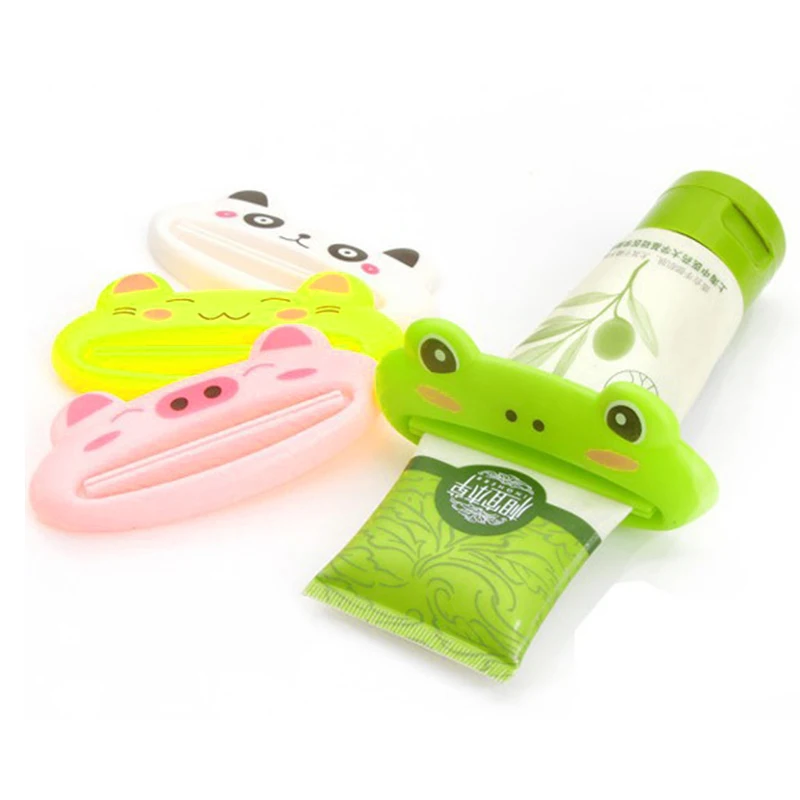 Новинка 1 шт. дозатор пасты для зубов в ванной комнате Милая трубка животных