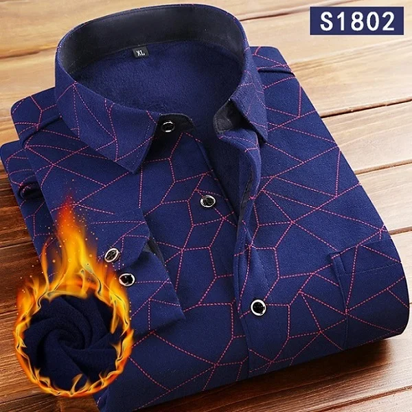 2019 модная мужская Облегающая рубашка теплая дутая куртка в клетку разноцветные