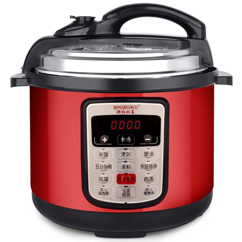 Multifunction Pressure Slow Cooking Pot Rice Soup Stew Cooker Stainless Steel Electric Heated Food Container 220V 900W | Бытовая