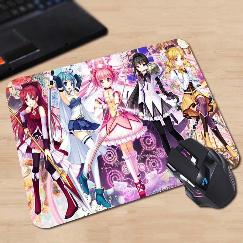 Коврик для мыши компьютера Babaite Puella Magi Madoka Magica Нескользящий Резиновый Размер