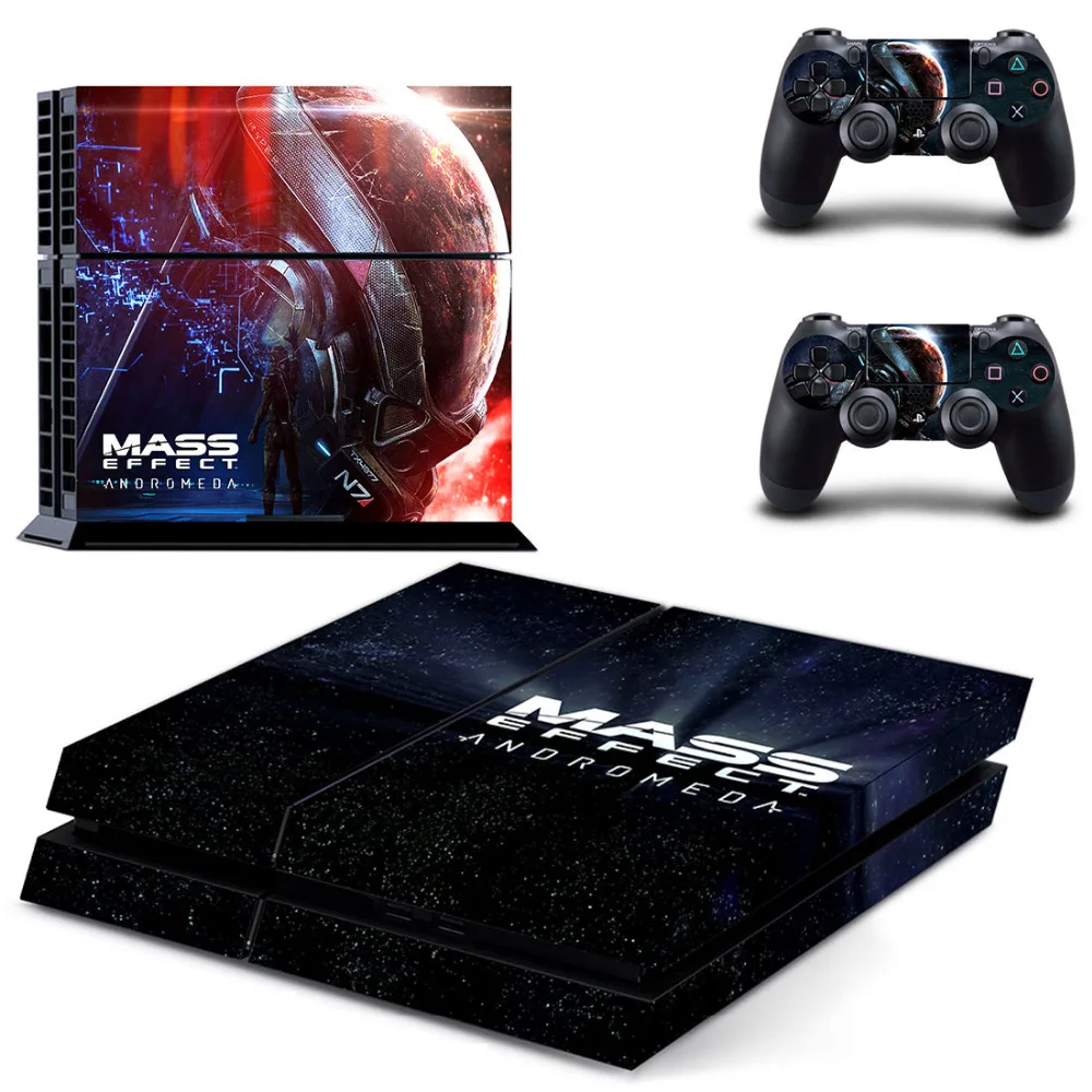 Mass Effect Андромеда PS4 переводная картинка наклейка для Sony PlayStation 4 консоли и 2