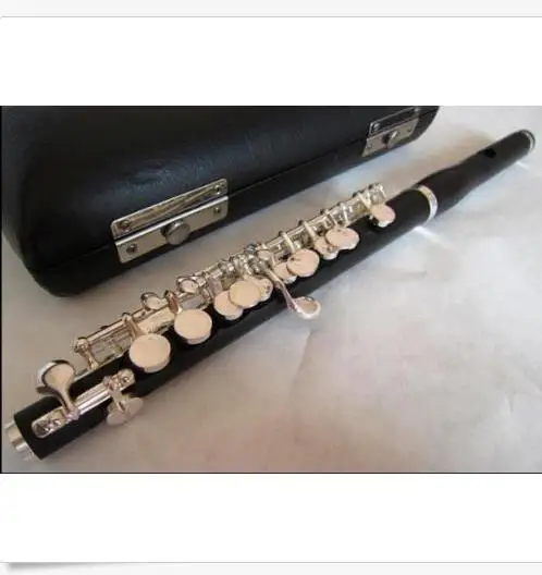 Professional Musicians Type Ebony Wood Piccolo C Key Silver Plated |