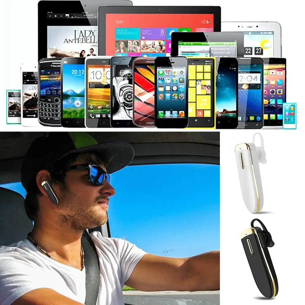 Bluetooth гарнитура длительное время ожидания Бизнес Спорт моно 4 1 наушники 10 м