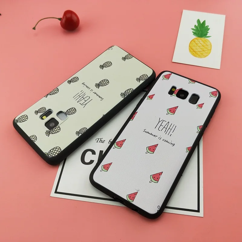 Spring Lemon For Samsung Galaxy S8 Case Summer is Coming Watermelon Pineapple Fruit S7edge S7 S8PLUS |