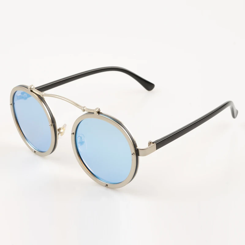 

2018New Metal Round Sunglasses Men Driving Fashion Sunglasses Retro Frame Women travel Sunglasses High Quality UV400