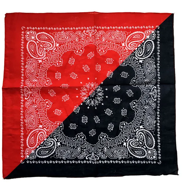 Новинка 2020 двухсторонние банданы темно-синего и красного цветов с принтом пейсли