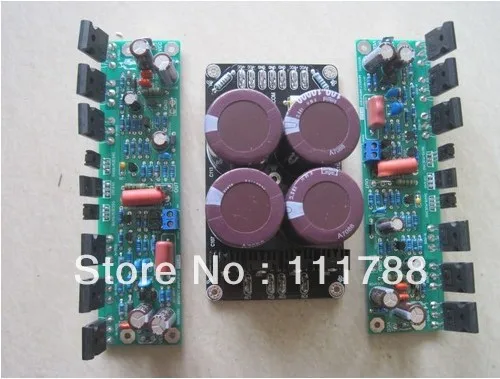 Собранная Плата усилителя мощности L150W FET + плата источника питания (2 1) |