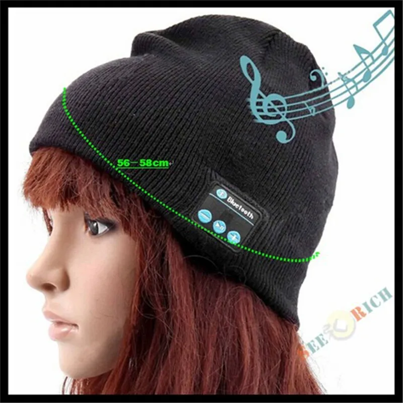10pcs! Bluetooth V4.2 Beanie Knitted Winter Hat Headset Hands-free Mp3 Speaker Mic Magic Music Smart Cap for Boy&Girl&Man&Women