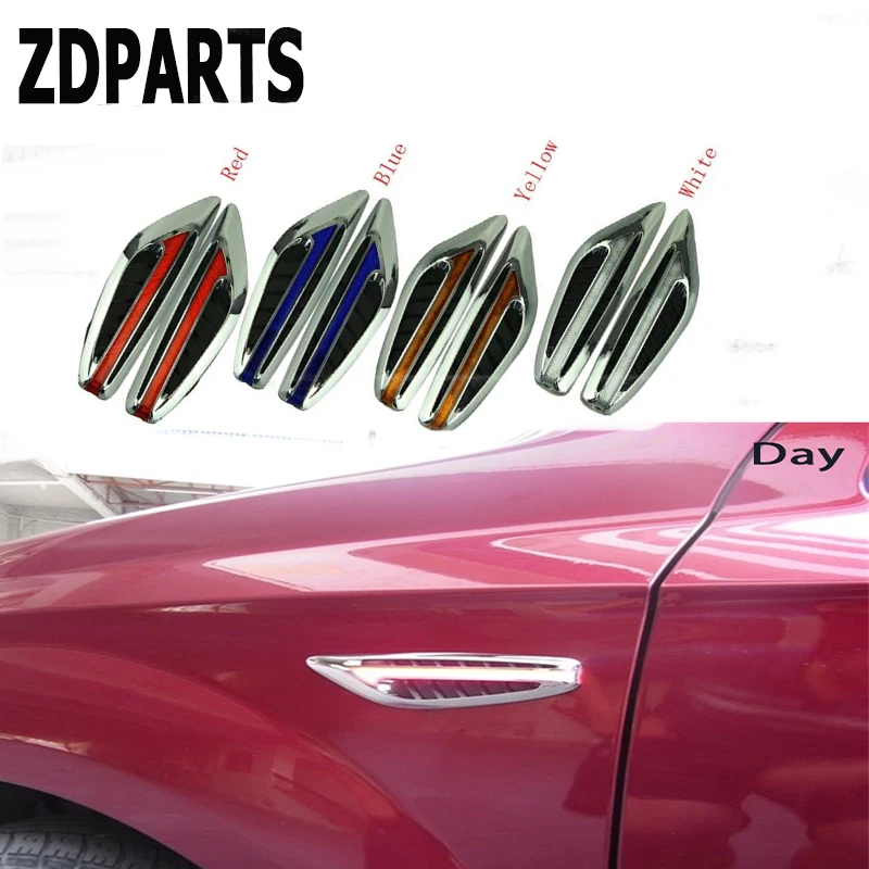 ZDPARTS 2X автомобиля Fender сбоку устанавливаемое на вентиляционное отверстие в салоне