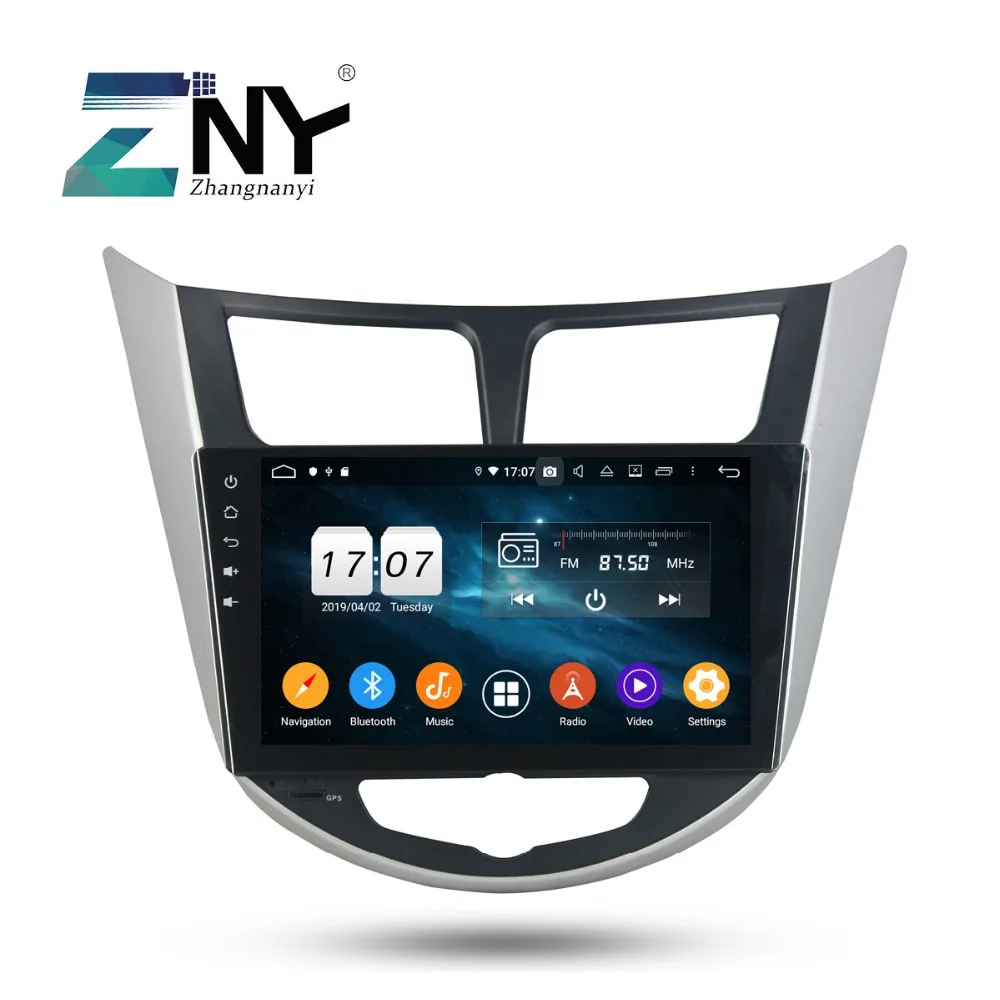 9 &quotips 2 Din Android 0 автомобильный стерео для Hyundai Solaris Verna Accent I25 компактное минирадио