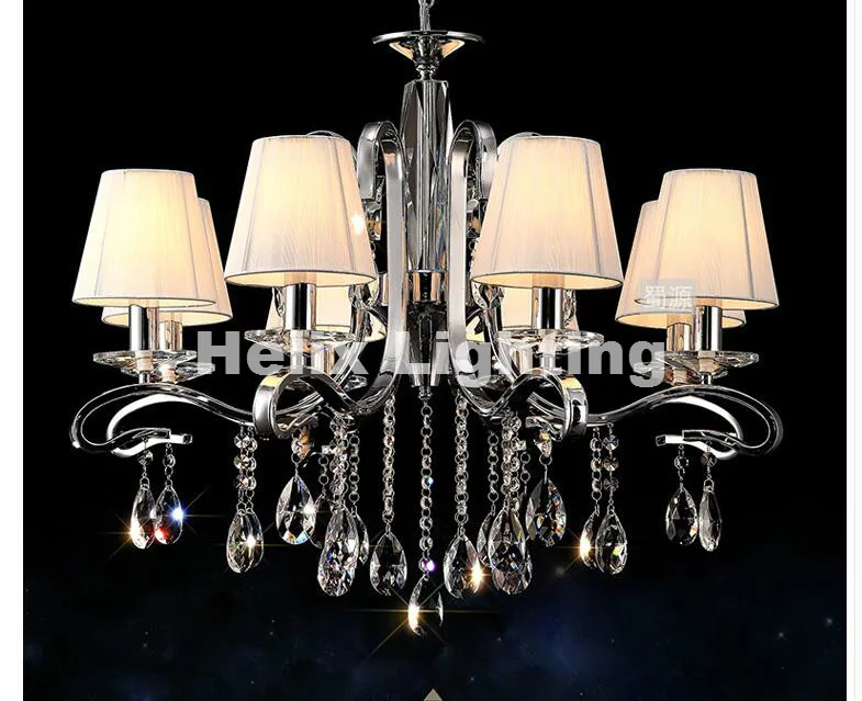 Новая современная роскошная винтажная хрустальная люстра E14 AC светодиодная