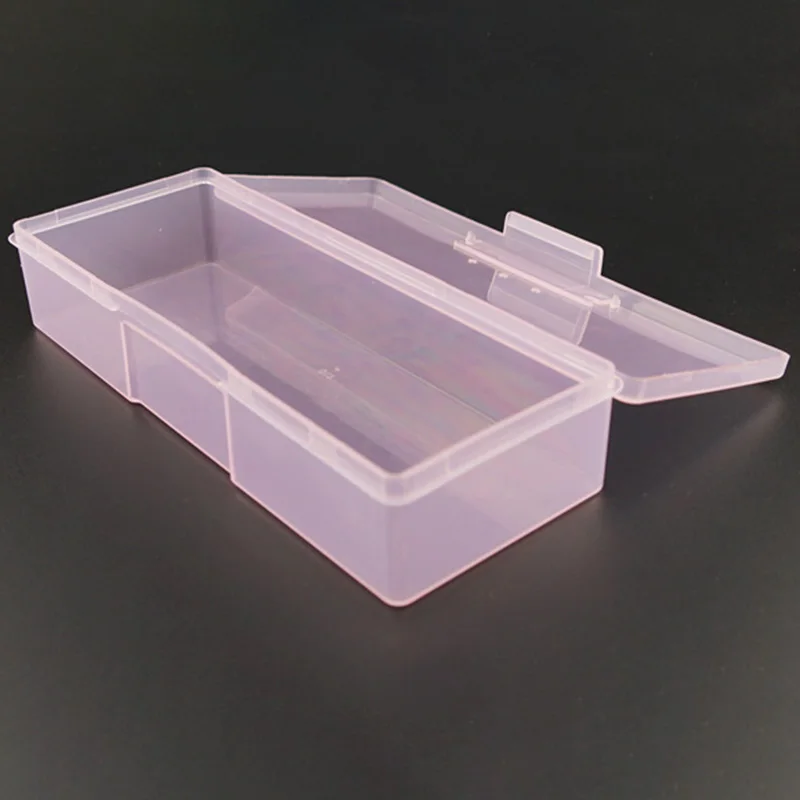 

Professional Plastic Transparent Nail Tools Storage Box Nail Rhinestone Decorations Organizer Case box Art Equipment