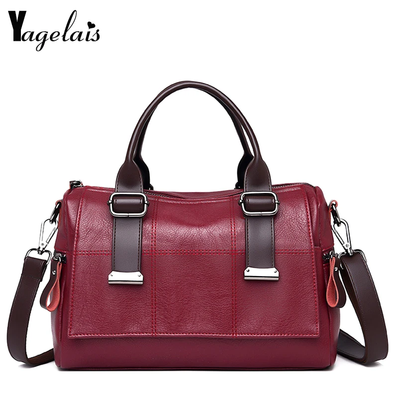 

2019 Leather Luxury Handbags Women Bags Simple Designer Handbags High Quality Women Shoulder Bag Female crossbody Messenger Bag
