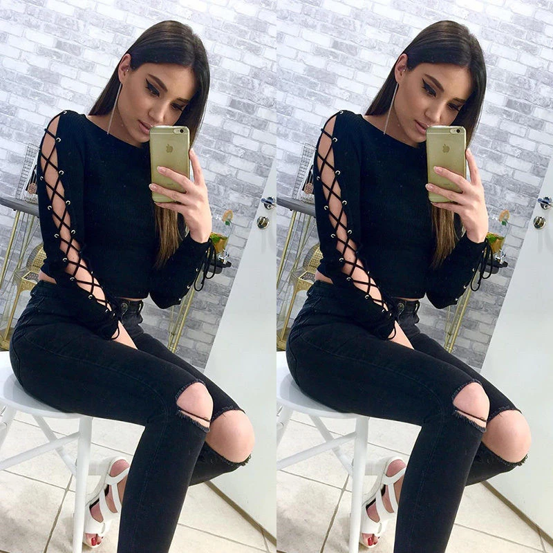 Женская блузка с длинным рукавом повседневная хлопковая осенняя|autumn tops|long sleeve