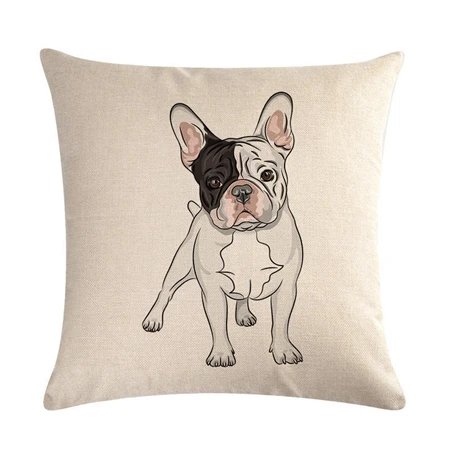 Cushion cover6 Милый собачий напечатанный Чехол для подушки лабрадор, золотистый ретривер Льняные декоративные подушки для украшения дома подушки для дивана и в автомобиль чехол - Цвет: Cushion cover6