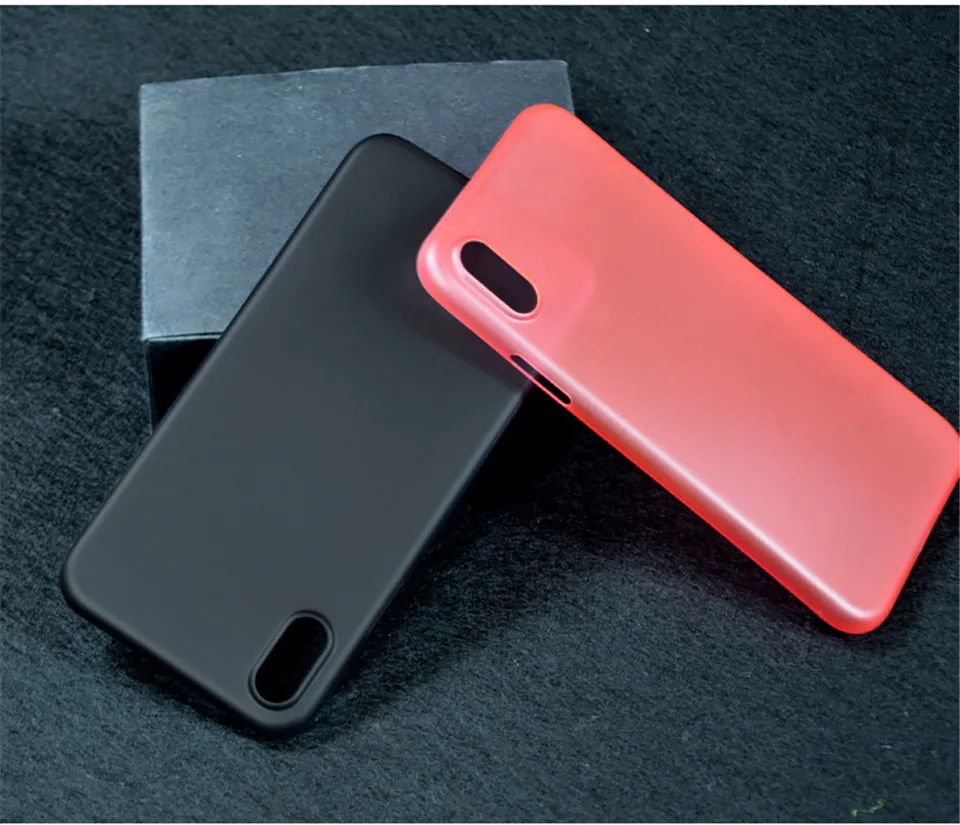 0,3 мм ультра тонкий чехол для iPhone X XR XS Макс Matte Пластик задняя крышка чехол для iPhone х R X S Макс моды чехол