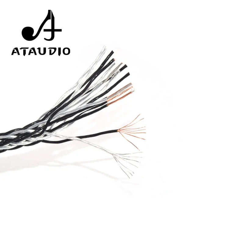 Кабель Динамика ATAUDIO Hi Fi высококачественный Гибридный OCC посеребренный объемный