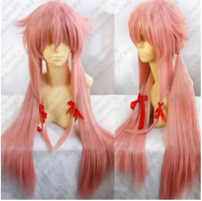 YUYING Wig 32inch 80cm Pink Future Diary Mirai Nikki Gasai Yuno Cosplay free shipping | Дом и сад