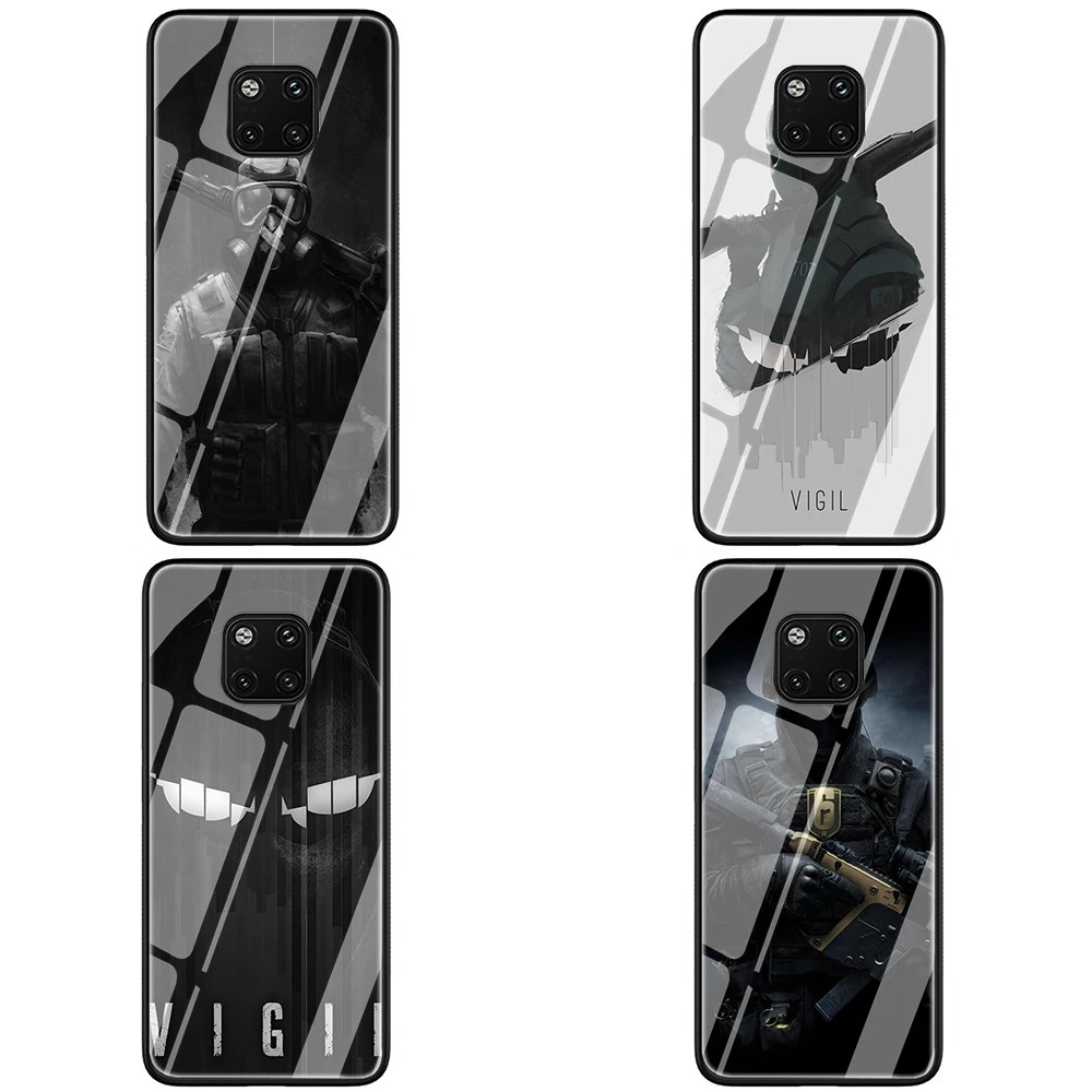 Rainbow Six Siege чехол из закаленного стекла ТПУ чехол для Huawei P10 P20 P30 mate 20 Honor 9 10 Lite Pro 7A 8X P Smart