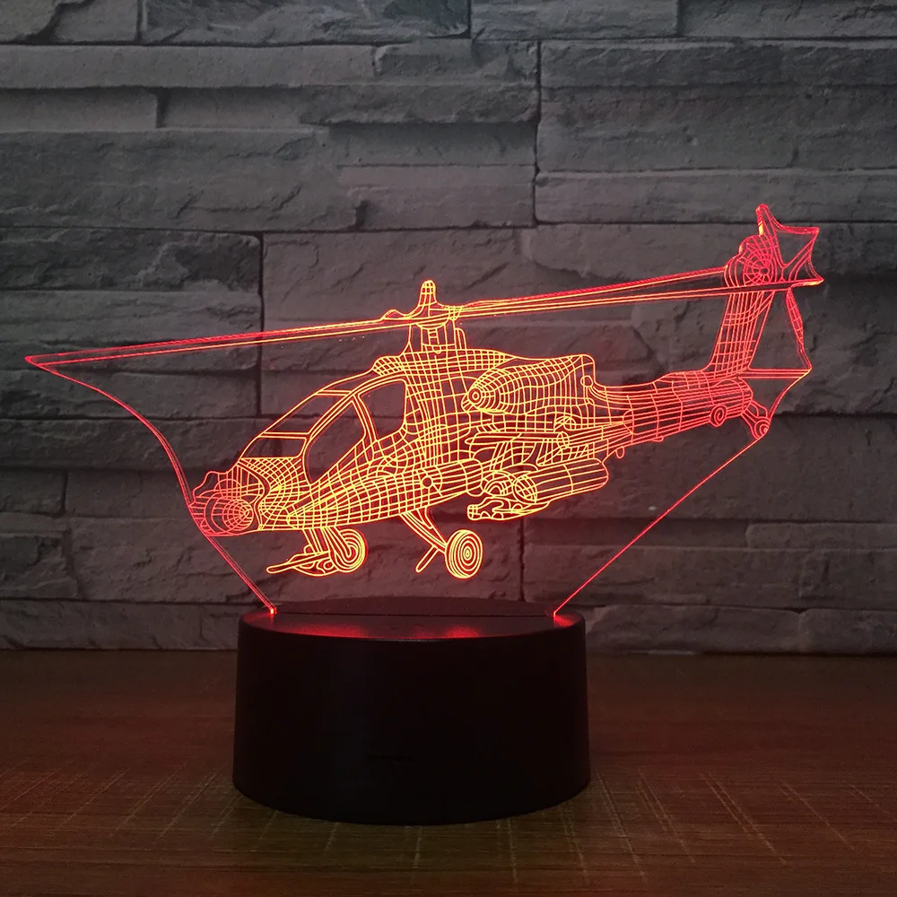 Сенсорный пульт дистанционного управления цветной 3d ночник украшение