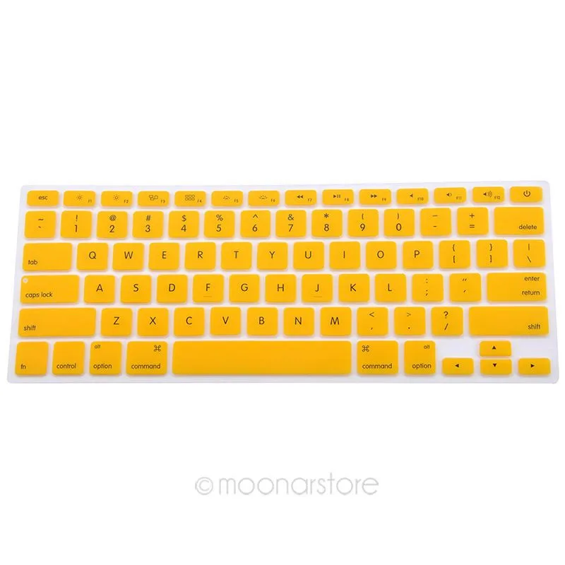 9 цветов, силиконовый чехол для клавиатуры, защитный чехол для Apple Macbook Pro MAC 13 15 Air 13, мягкие наклейки на клавиатуру