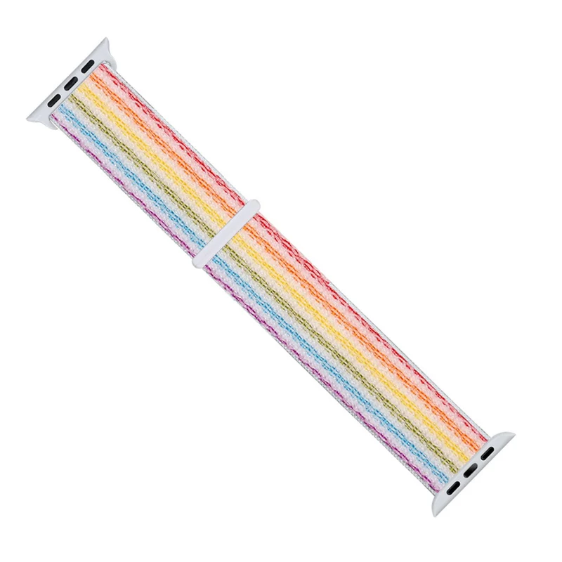 Rainbow S11 Ремешок для apple watch band 44 мм correa apple watch 5 4 band 3 2 iwatch band 42 мм 38 мм 40 мм спортивный нейлоновый браслет - Цвет ремешка: Rainbow S11