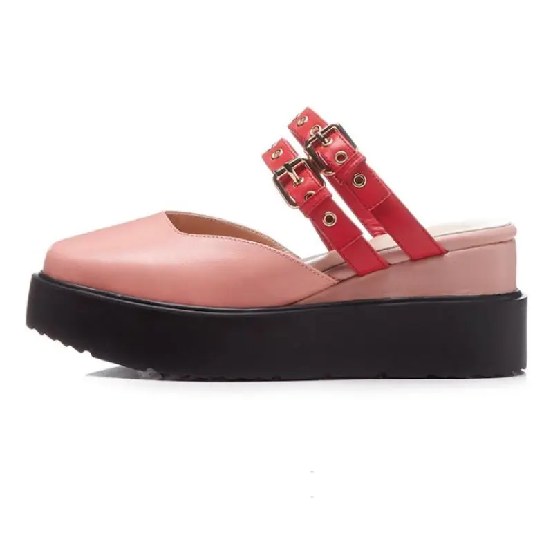 ZALAVOR/женские босоножки из натуральной кожи Новая Летняя обувь с толстой подошвой