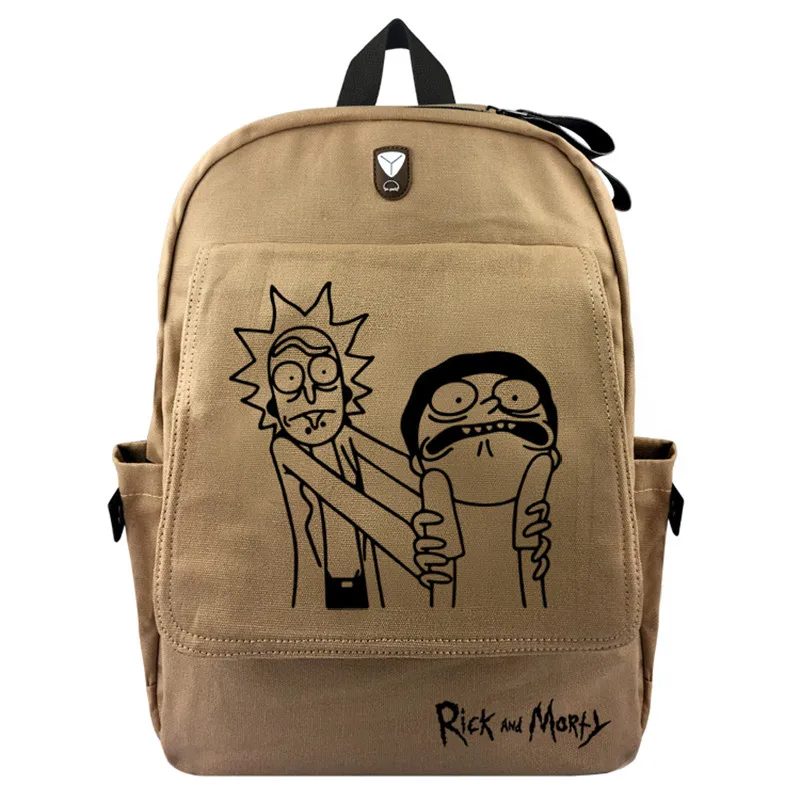 Rick and marty Pickle Rick 15,6 дюймов, школьные сумки для мужчин и женщин, Холщовый Рюкзак, повседневные дорожные сумки для подростков, 3 цвета
