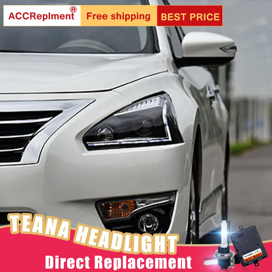 2 шт. светодиодный фары для Nissan Altima 2013-2015 Автомобильные ангельские глазки