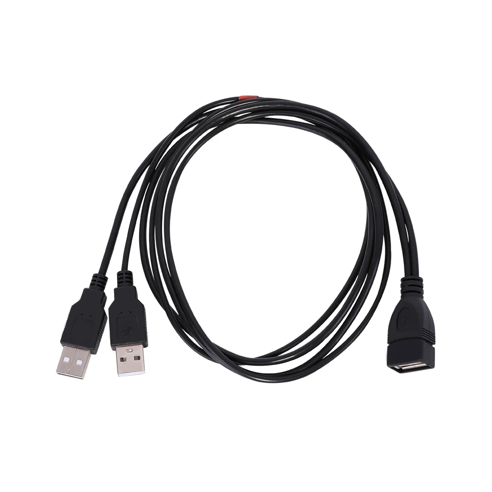 USB 2 0 A Женский до двойной Мужской концентратор адаптер питания Y сплиттер кабель