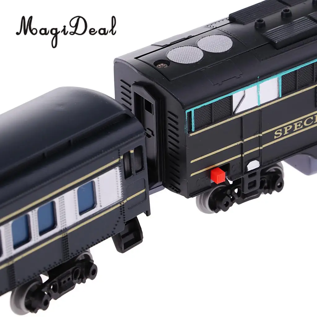 MagiDeal 1: 87 HO Масштаб Поезд Железнодорожный трек набор локомотив вагон комплект для Diorama архитектура