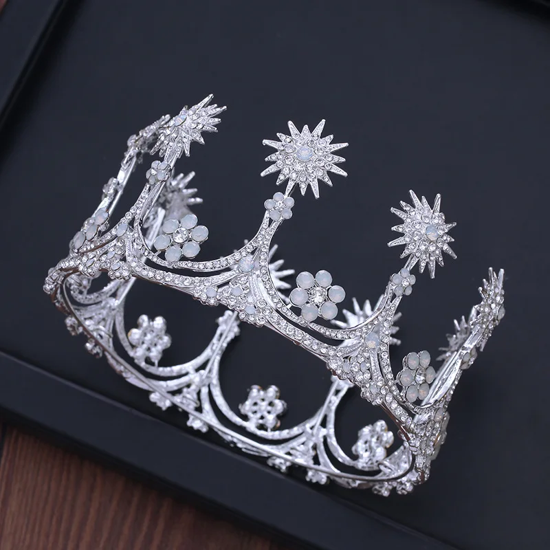 Новейший дизайн Золотая свадебная тиара аксессуары для волос выпускного вечера