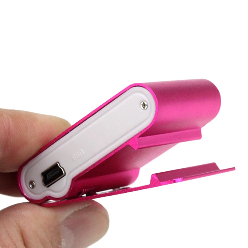 MP3 плеер с металлическим зажимом мини USB ЖК экран поддержка 32 ГБ Micro SD TF слот для
