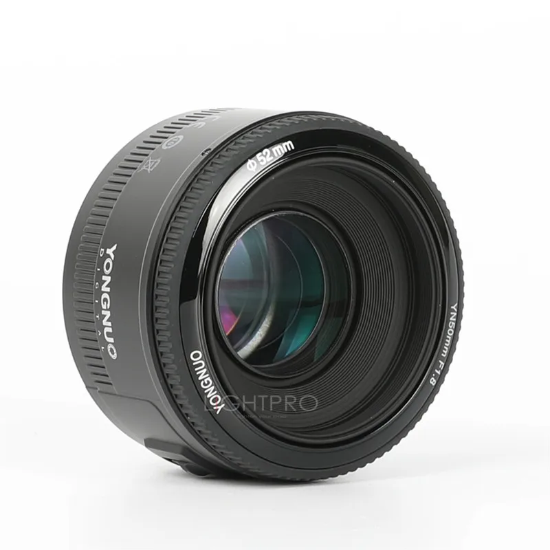 Объектив YONGNUO YN50mm f1.8 с автофокусом YN EF 50 мм f/1 8 AF для Canon EOS 60D 70D 5D2 5D3 600D 1200D 6D 650D |