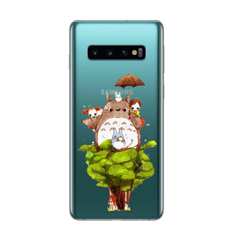 TPU МИЛЫЙ Тоторо Унесенные призраками Ghibli Аниме Миядзаки мягкий чехол для Samsung Galaxy J3 J5 J7 J7 ЕС J6 J8 NOTE 8, 9 - Цвет: TPU